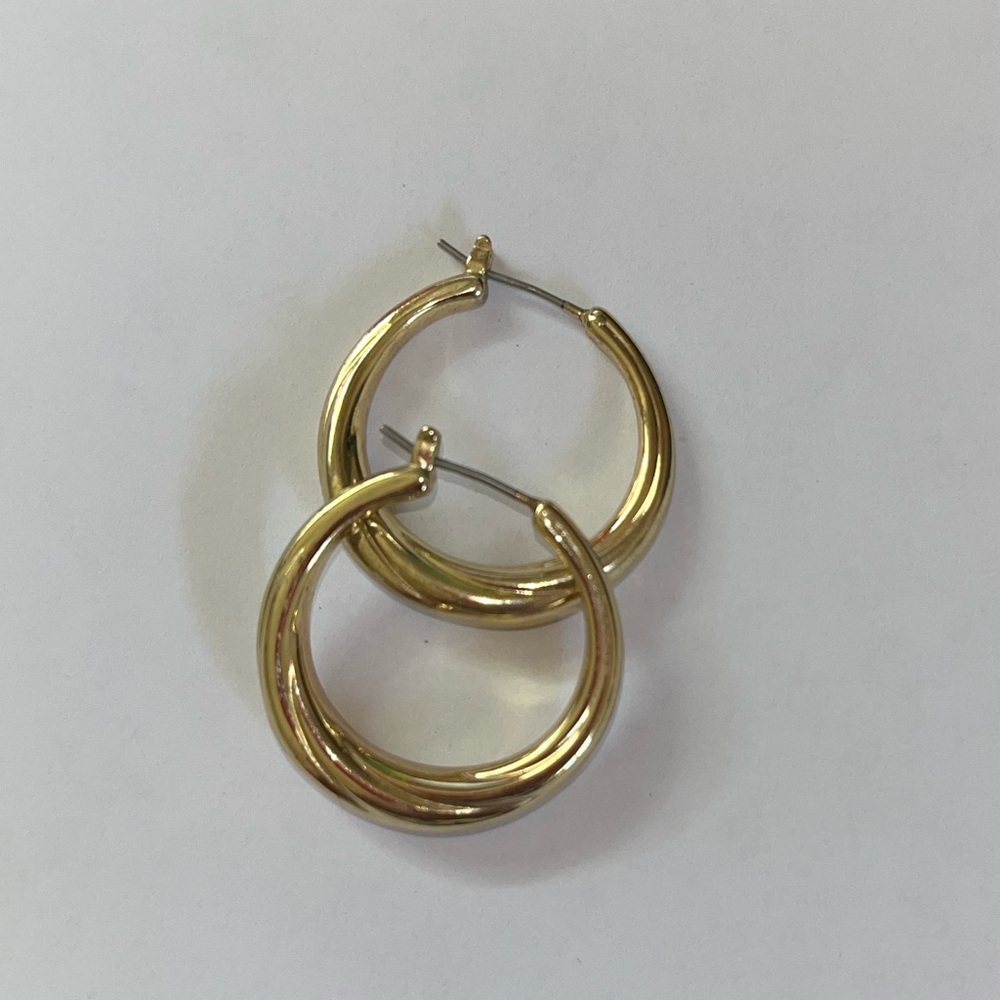 Curved Hoop Earrings
